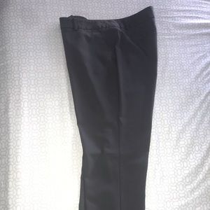 Dress pants, black with either stripes, gray and light brown